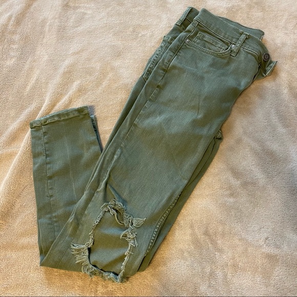 Free People Busted Knee Skinny Jeans - Picture 2 of 3